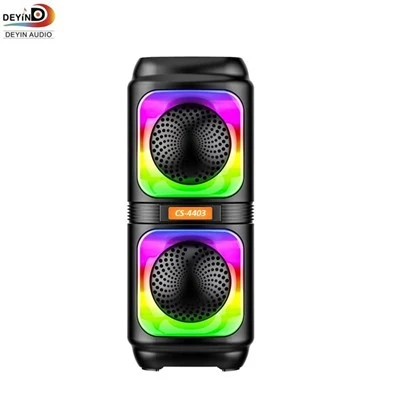휴대용 스피커 미니 RGB LED 야외 무선 오디오 플레이어 상자 소매 패키지 가정용 배터리 소형 우퍼